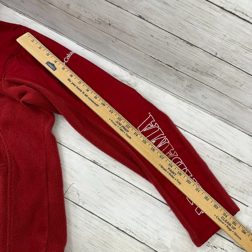 Columbia Alabama Crimson Tide Mens Small Full Zip Fleece Jacket Embroidered