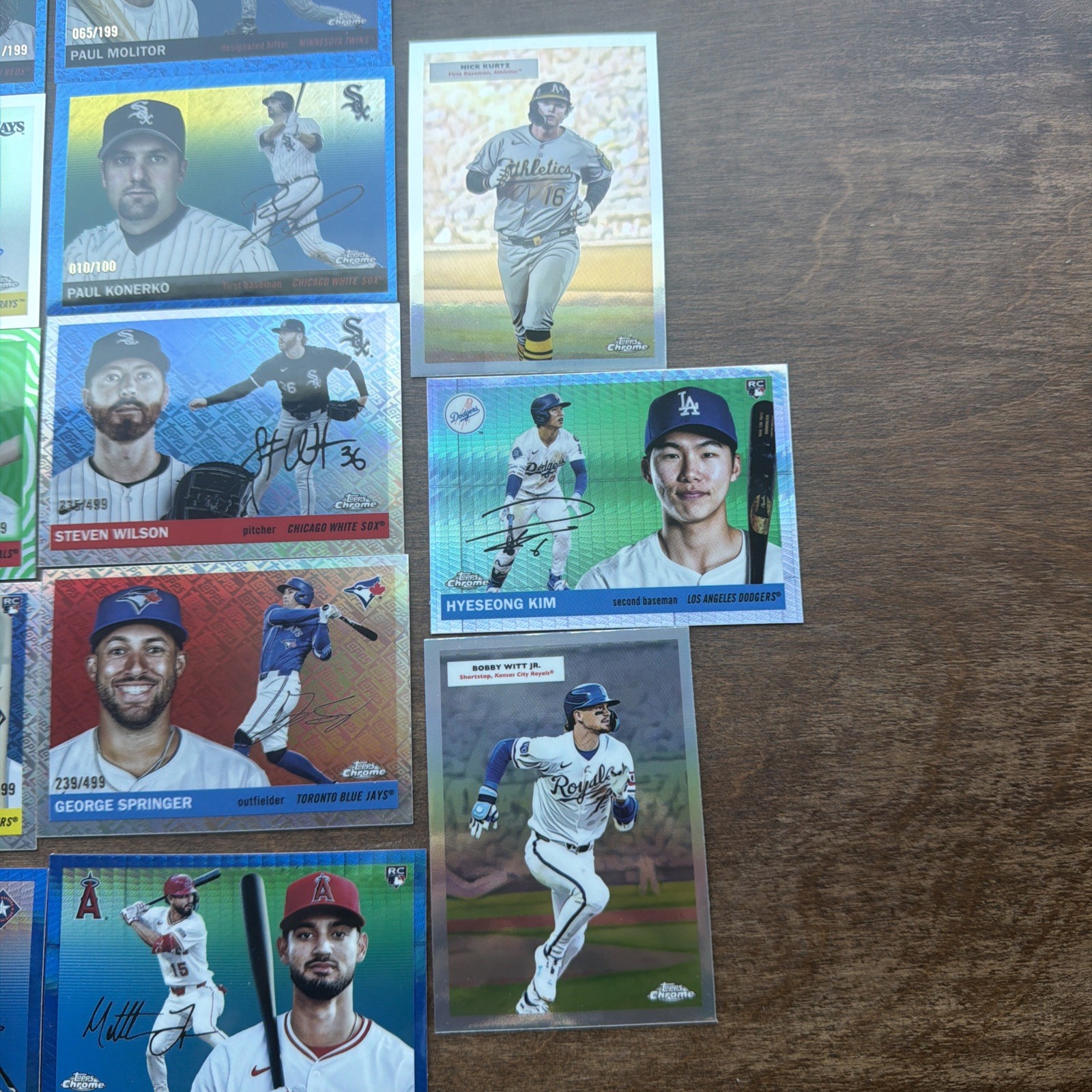 2025 Topps Chrome Platinum – 27 Card Lot Refractors, Numbered, Autos, etc