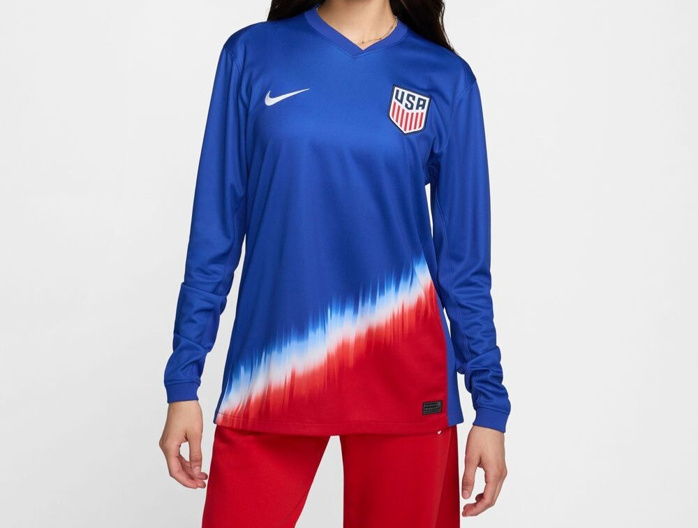 Nike USMNT 2024 Men’s Soccer LS Stadium Away Jersey Model FJ1263-417 MSRP $110