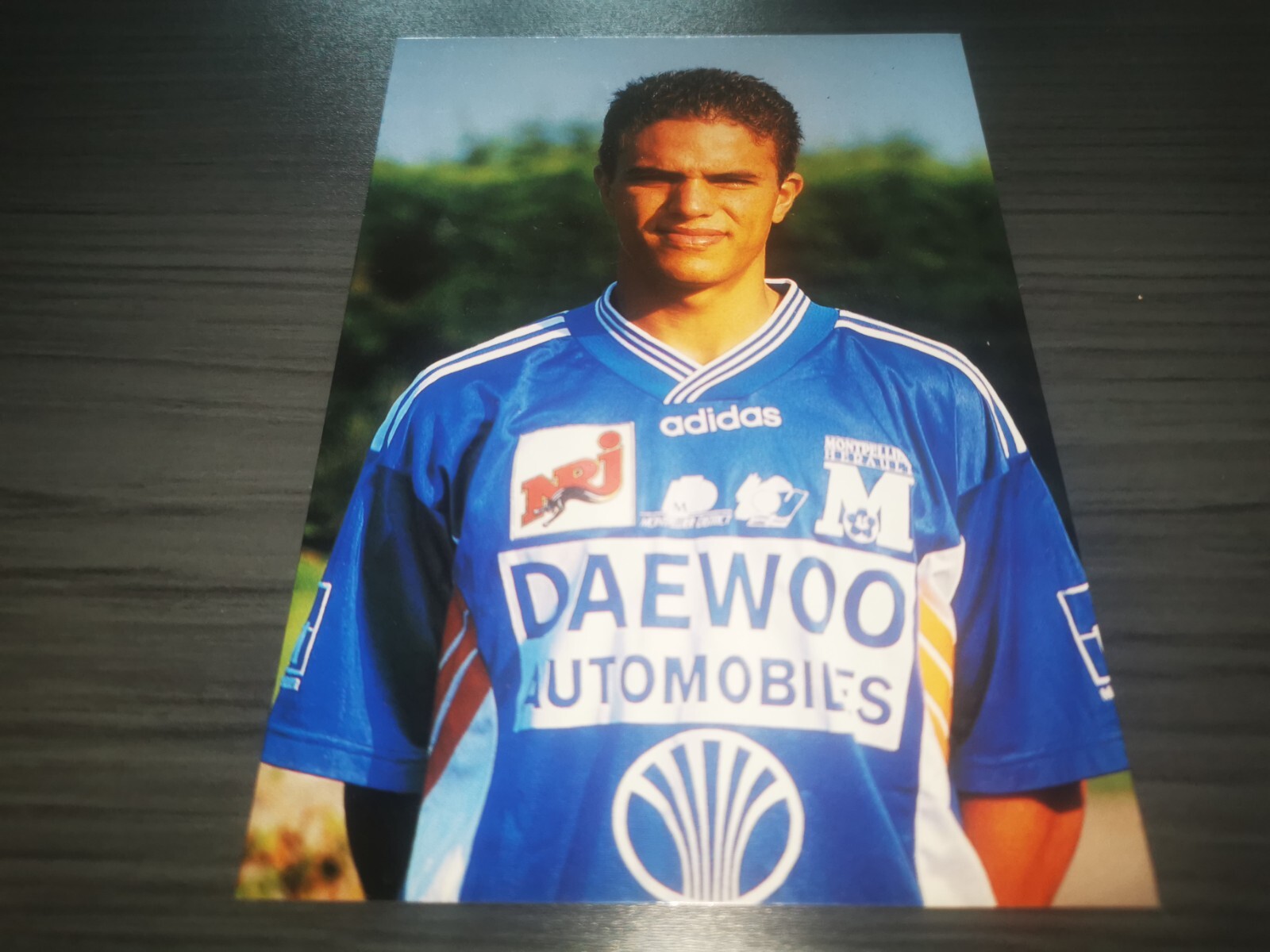 Laurent Robert hand signed Montpellier HSC Club autograph card