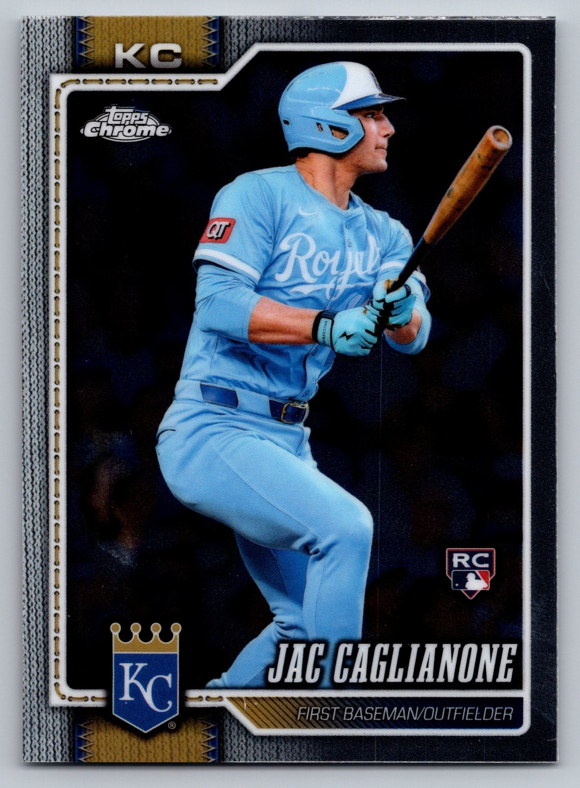 2026 Topps Chrome Baseball Jac Caglianone Rookie #131 Royals