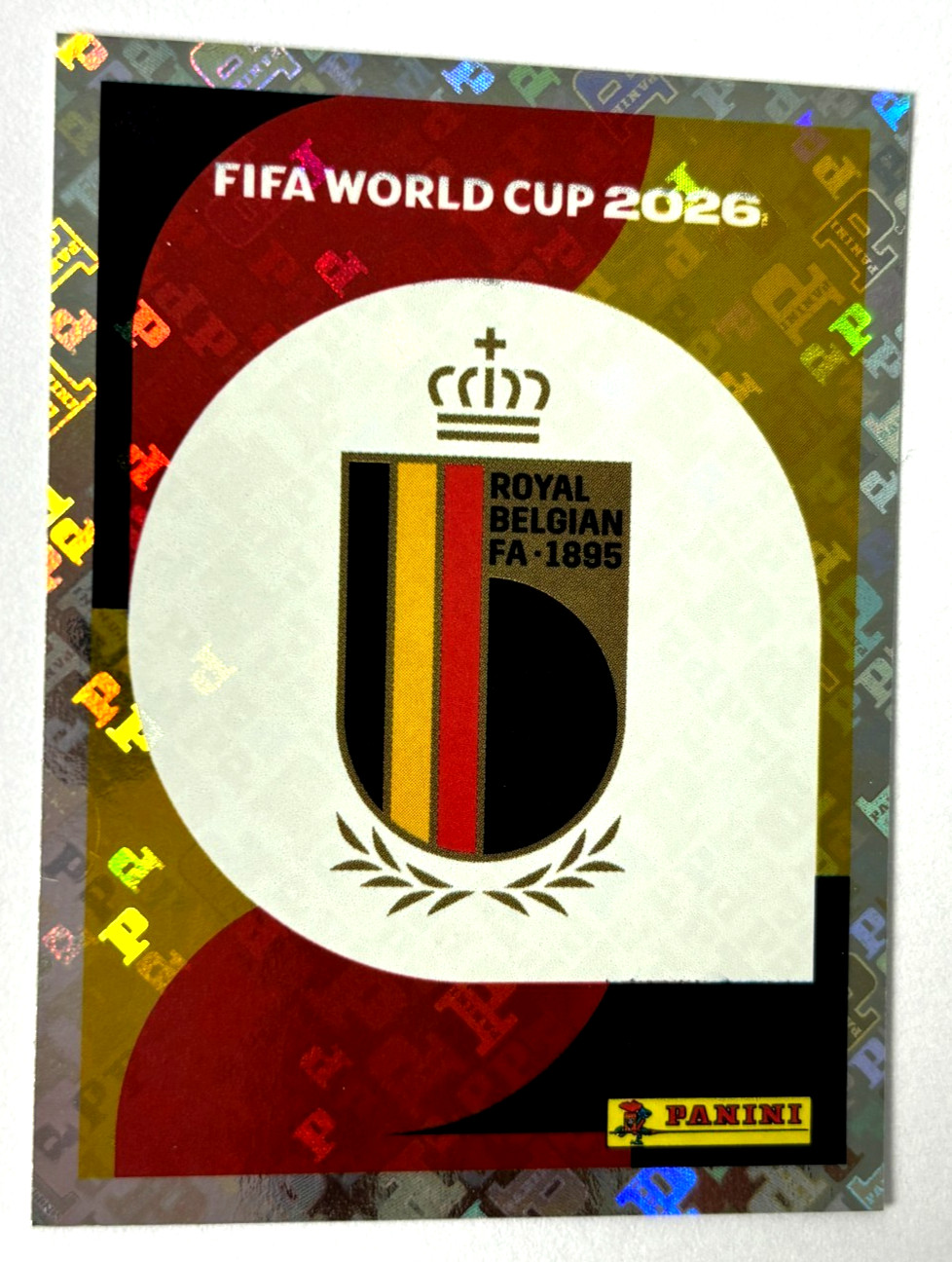 2026 FIFA WC USA Panini Sticker #489 BEL 1 BELGIUM SHIELD Brazil Edition