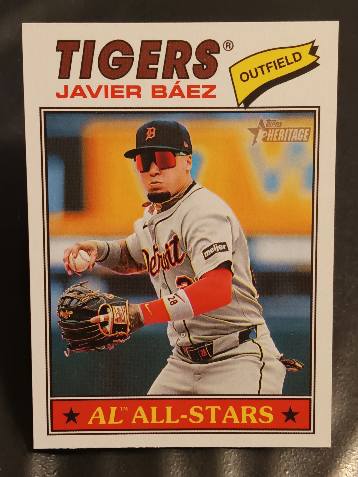 2026 Topps Heritage ⭐AL All-Stars⭐ #107 Javier Baez – Detroit Tigers 🐯