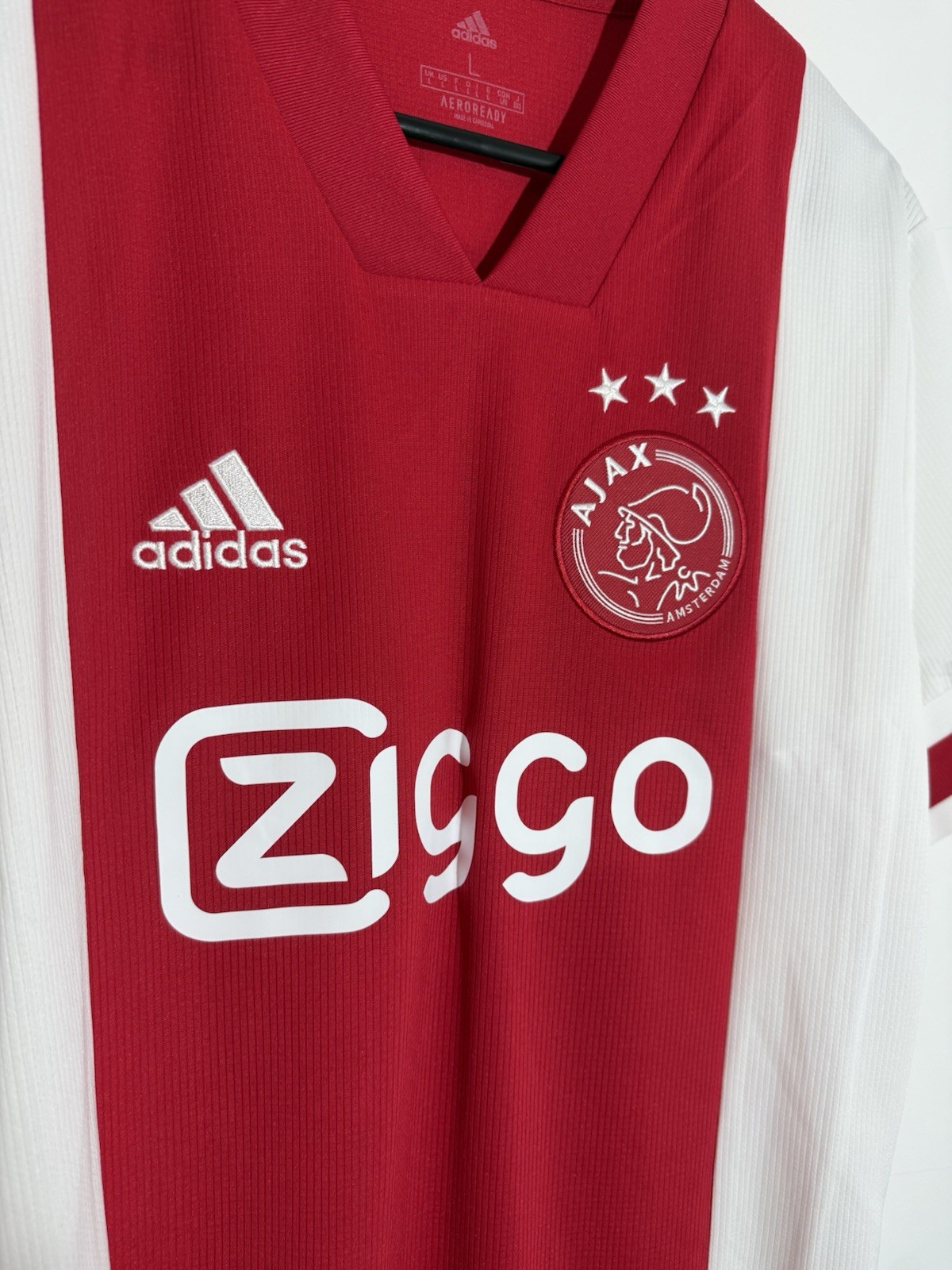 J. Timber #2 Ajax Amsterdam BNWT Large 2020/21 Home Shirt Jersey