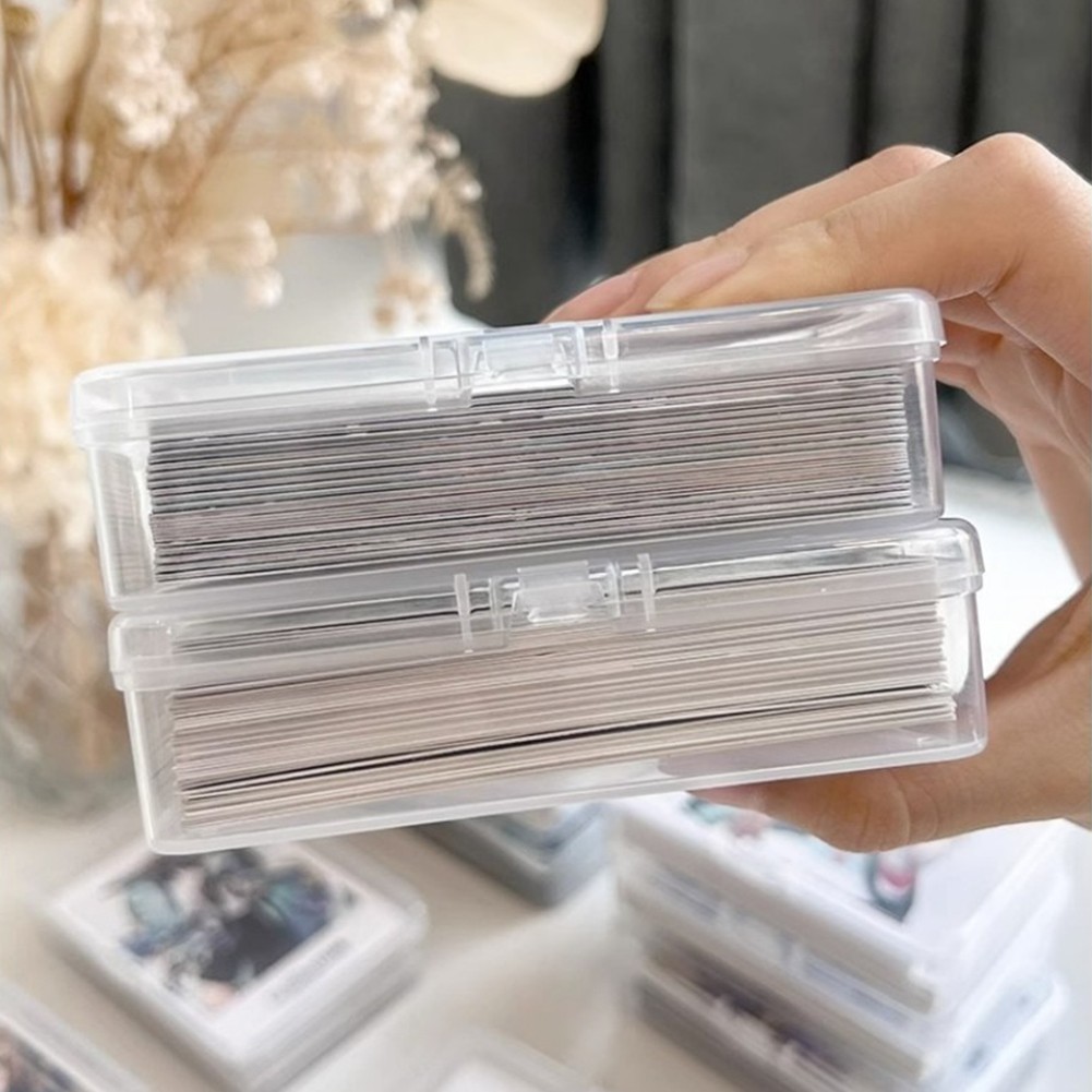 Trading Card Storage Box PVC Baseball Card Storage Holds 900+ Loose Cards