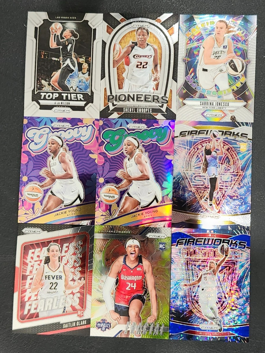 2024 Prizm WNBA Basketball INSERTS with Green Prizms You Pick the Card