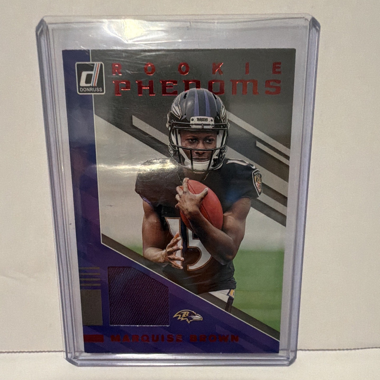 Panini Donruss 2019 Marquise Brown Rookie Phenoms Memorabilia #RPJ-12 Ravens