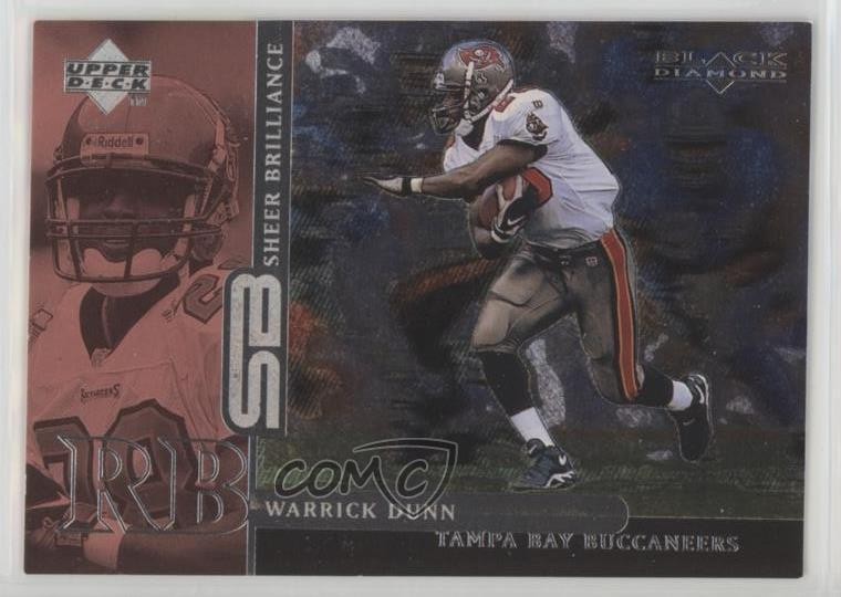 1998 Black Diamond Rookie Edition Sheer Brilliance /2800 Warrick Dunn #B28 md3