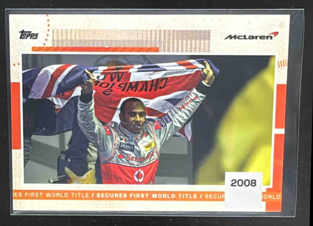 2025 Topps Mclaren Racing Lewis Hamilton Secures First Title
