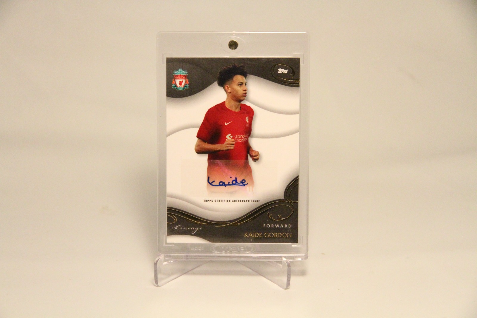 2022-23 TOPPS LIVERPOOL LINEAGE KAIDE GORDON AUTO
