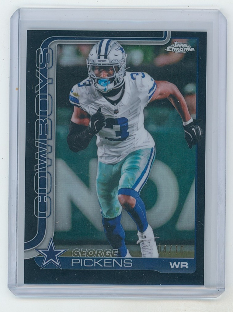 2025 Topps Chrome George Pickens True Black Refractor 4/10