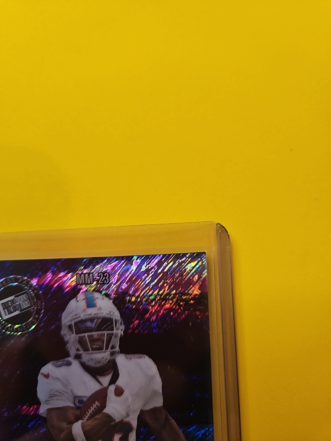 2024 LEAF PRESS PASS AUTHENTICS DUAL AUTO 2/7 TYREEK HILL IRVING FRYAR DOLPHINS