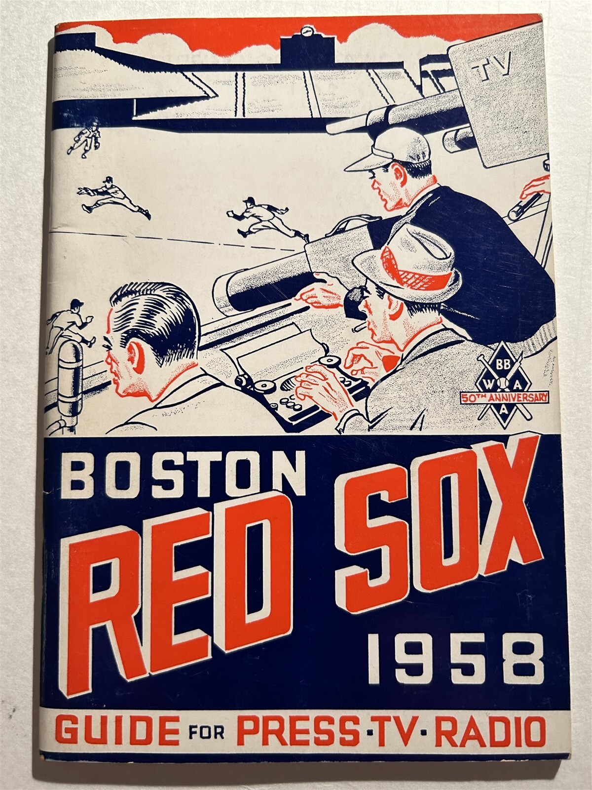 1958 BOSTON RED SOX Media Guide TED WILLIAMS Jackie JENSEN Jim Piersall MALZONE