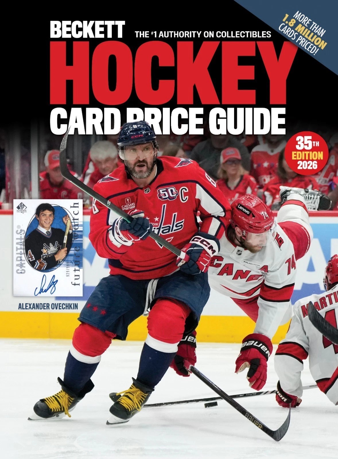 2026 Beckett Hockey Trading Card Annual Price Guide ~ Alexander Ovechkin Cover