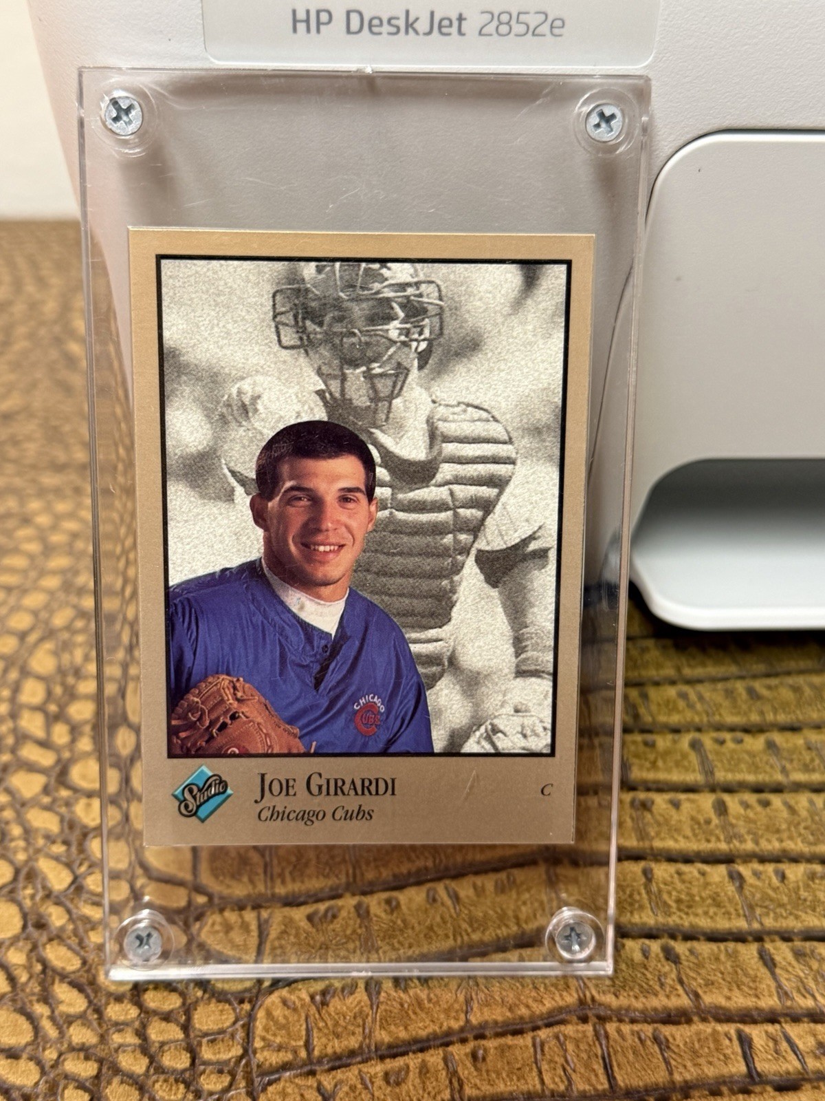 JOE GIRARDI 1992 LEAF SERIES 1AUTOGRAPHED SIGNED Chicago Cubs
