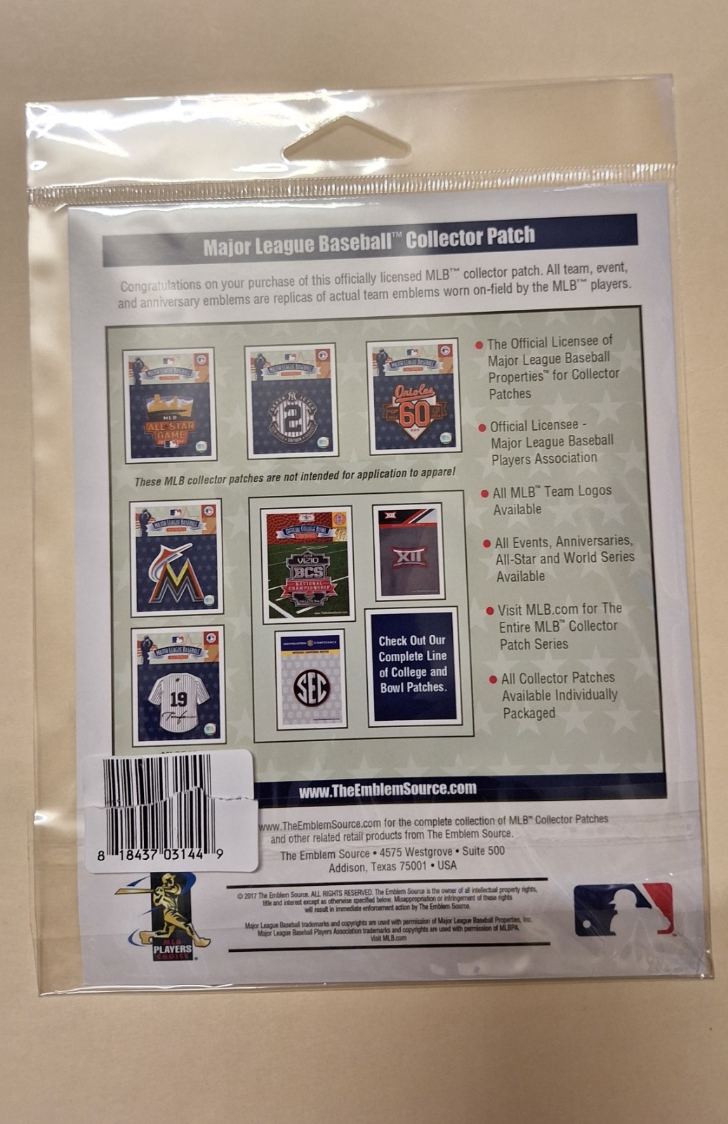 MLB World Series 2019 Collector Patch