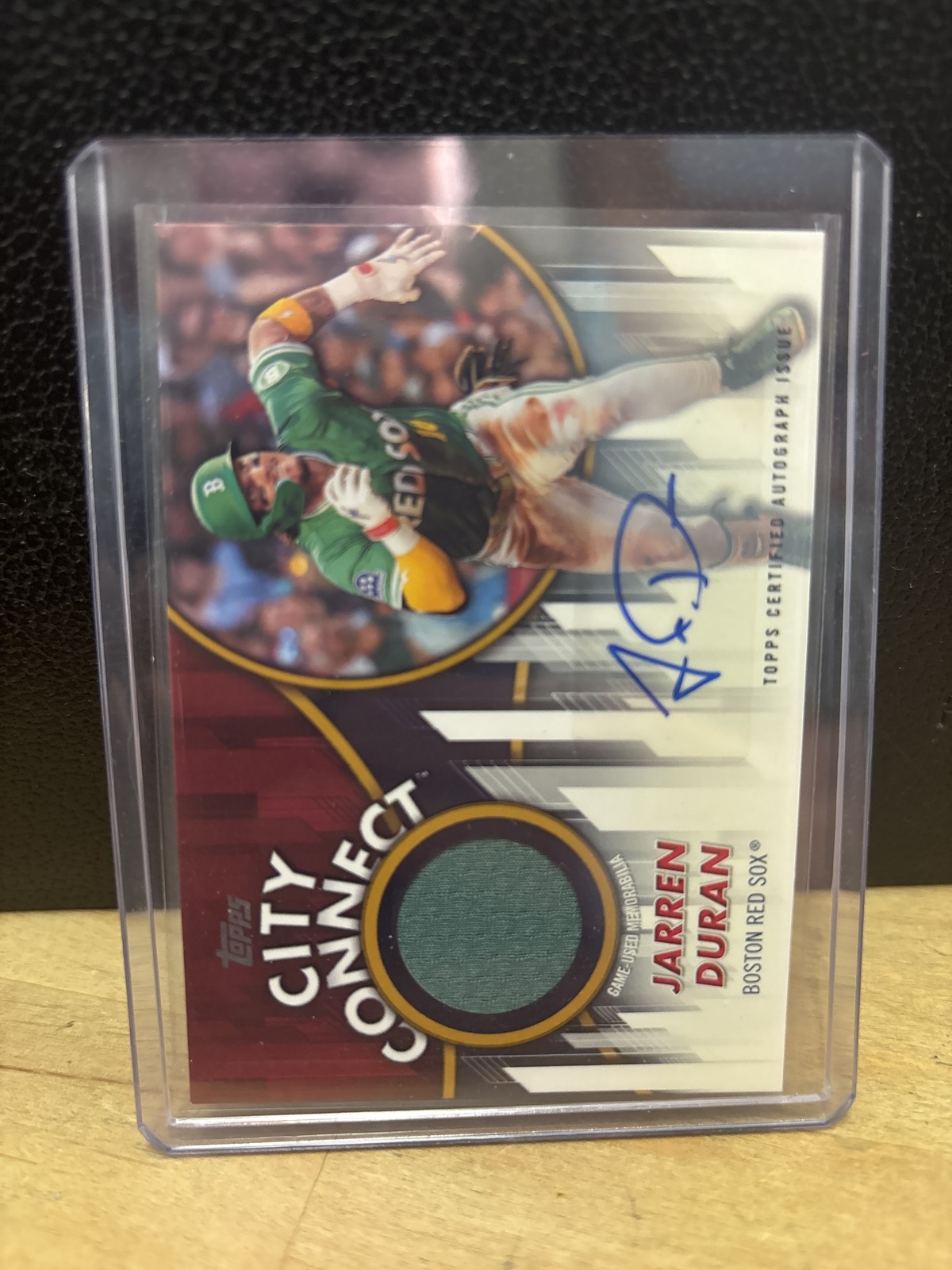 2026 Topps #CC2-JD Jarren Duran City Connect Swatch Collection Auto Relics 25/50