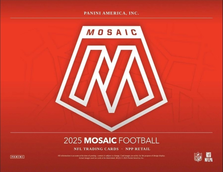 Panini Mosaic 2025 NFL Football Mega Box -NEW- 10 Purple Reactive Parallels