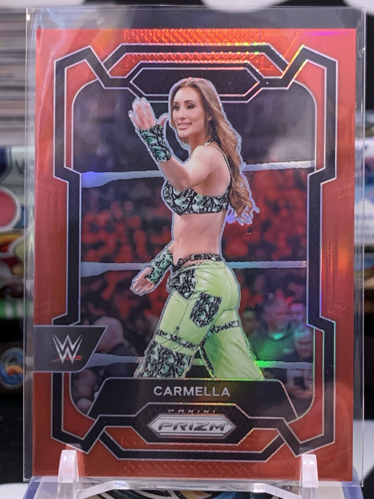 2024 Panini Prizm WWE Carmella Red Prizm /299 #200 RAW TZ 9P
