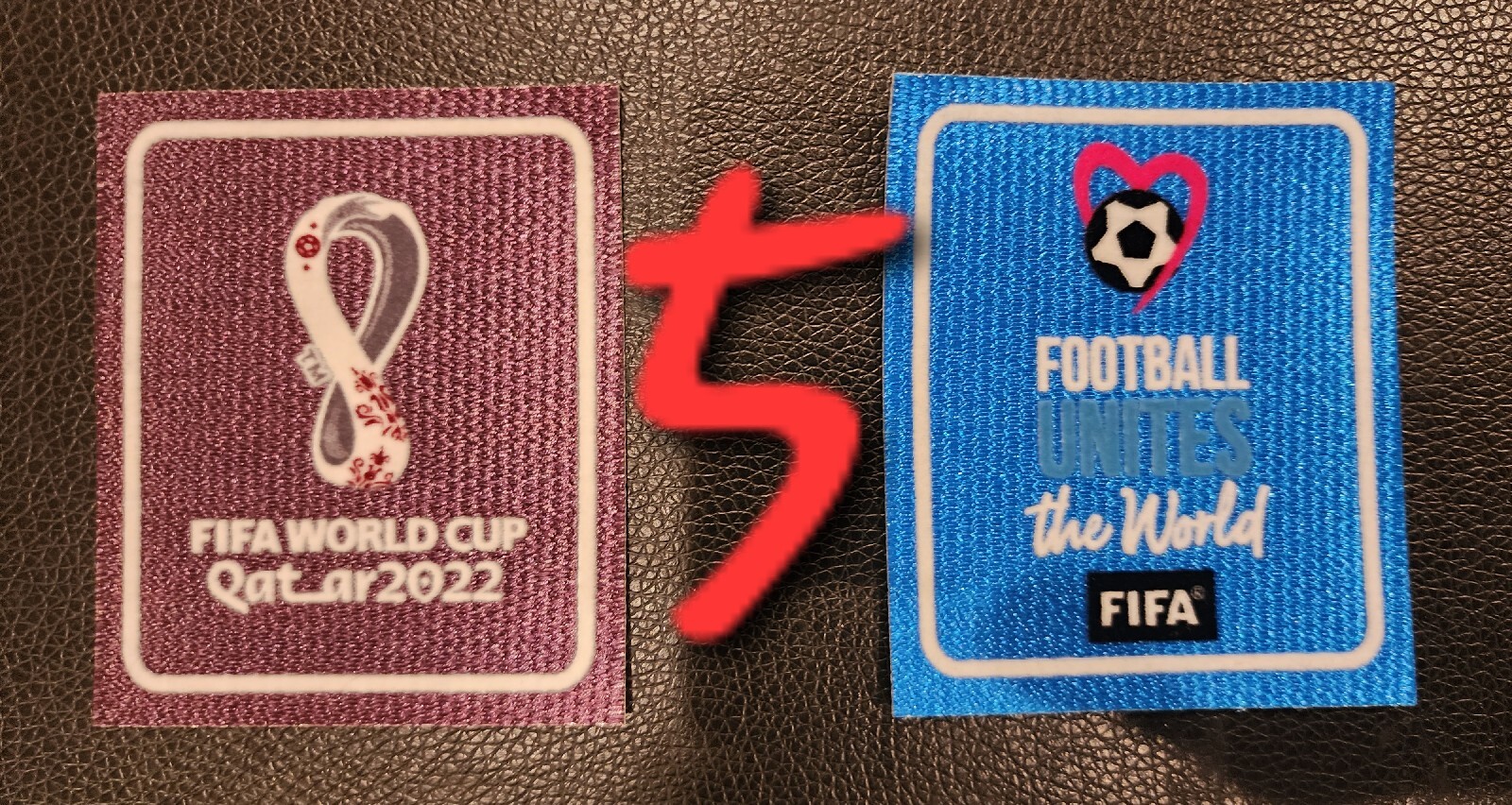 WORLD CUP QATAR 2022 PATCH SET VELVET MATERIAL BADGE ANY TEAM ANY PLAYER