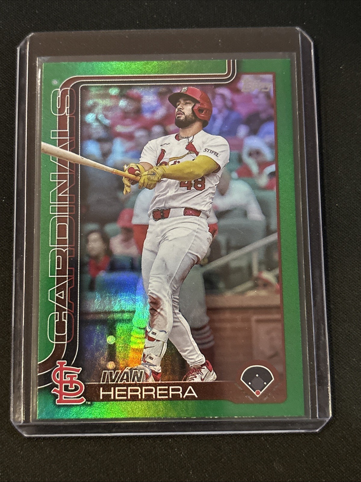 🔥Ivan Herrera 2025 Topps Update #US141 Green Foil Parallel 53/99 Cardinals SP