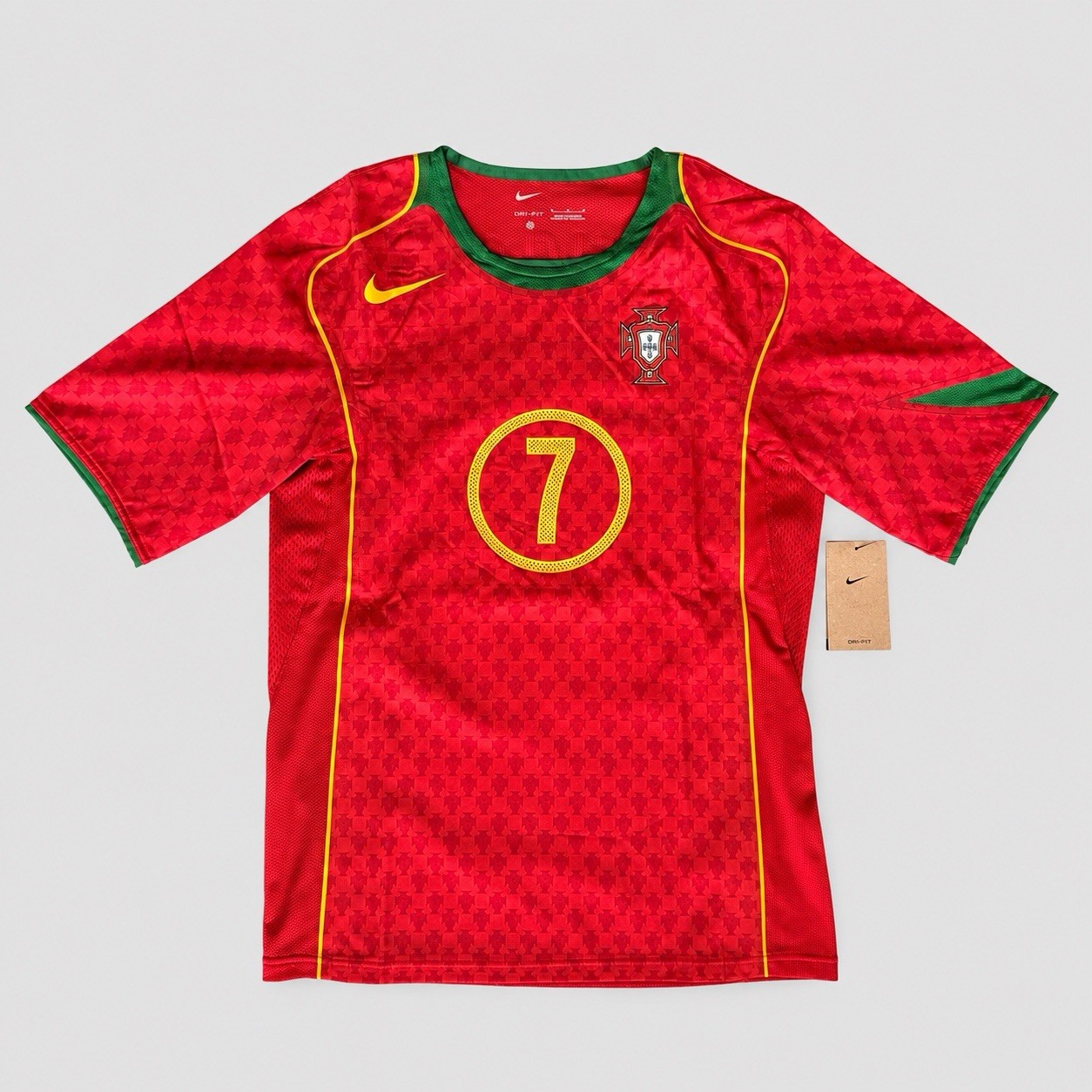 Portugal 2004 Total 90 Figo #7 Nike Reissue BNWT Sold Out Rare Jersey Size M