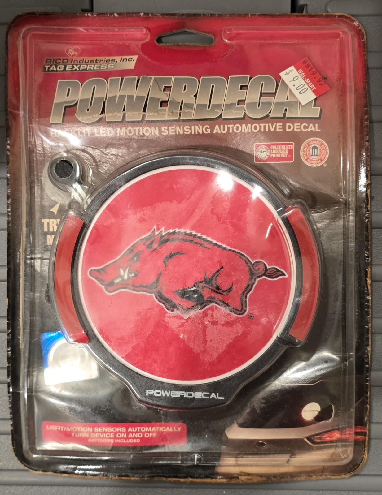 Arkansas Razorbacks Vintage New Old Stock Powerdecal AS-IS College Memorabilia