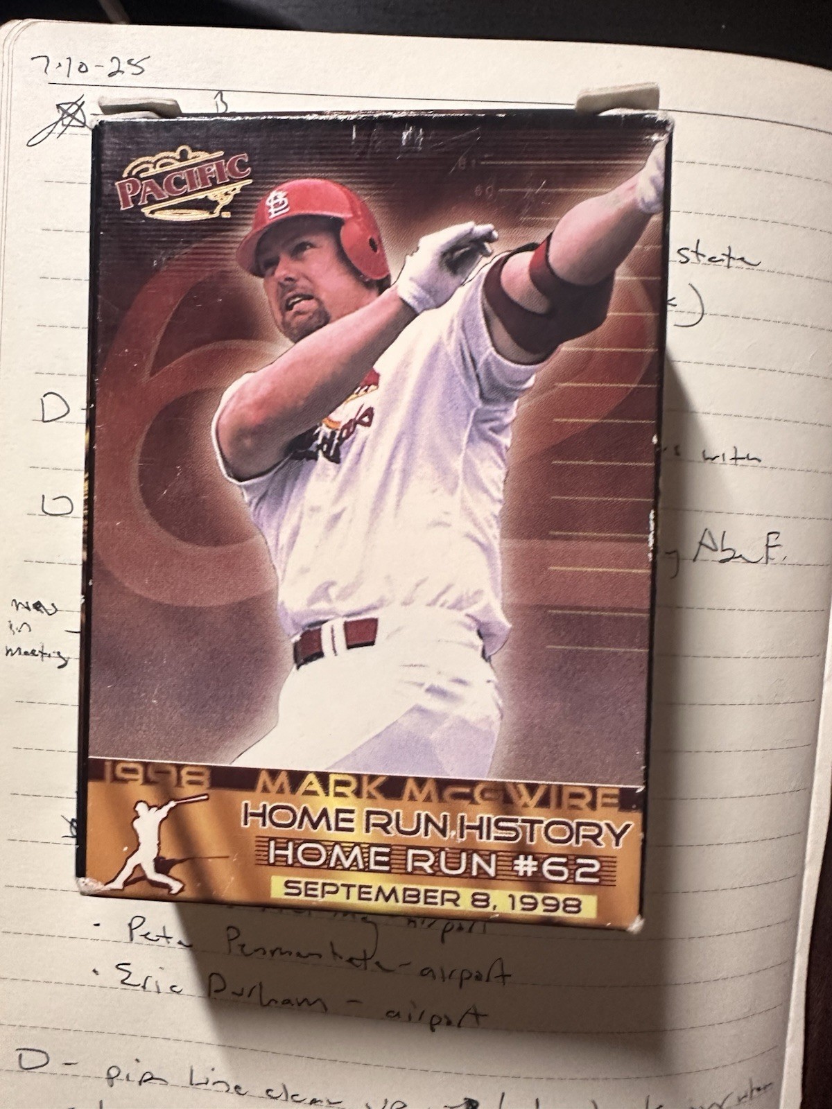1998 Pacific 1998 HOMERUN HISTORY COMPLETE SET/ McGwire And Sosa