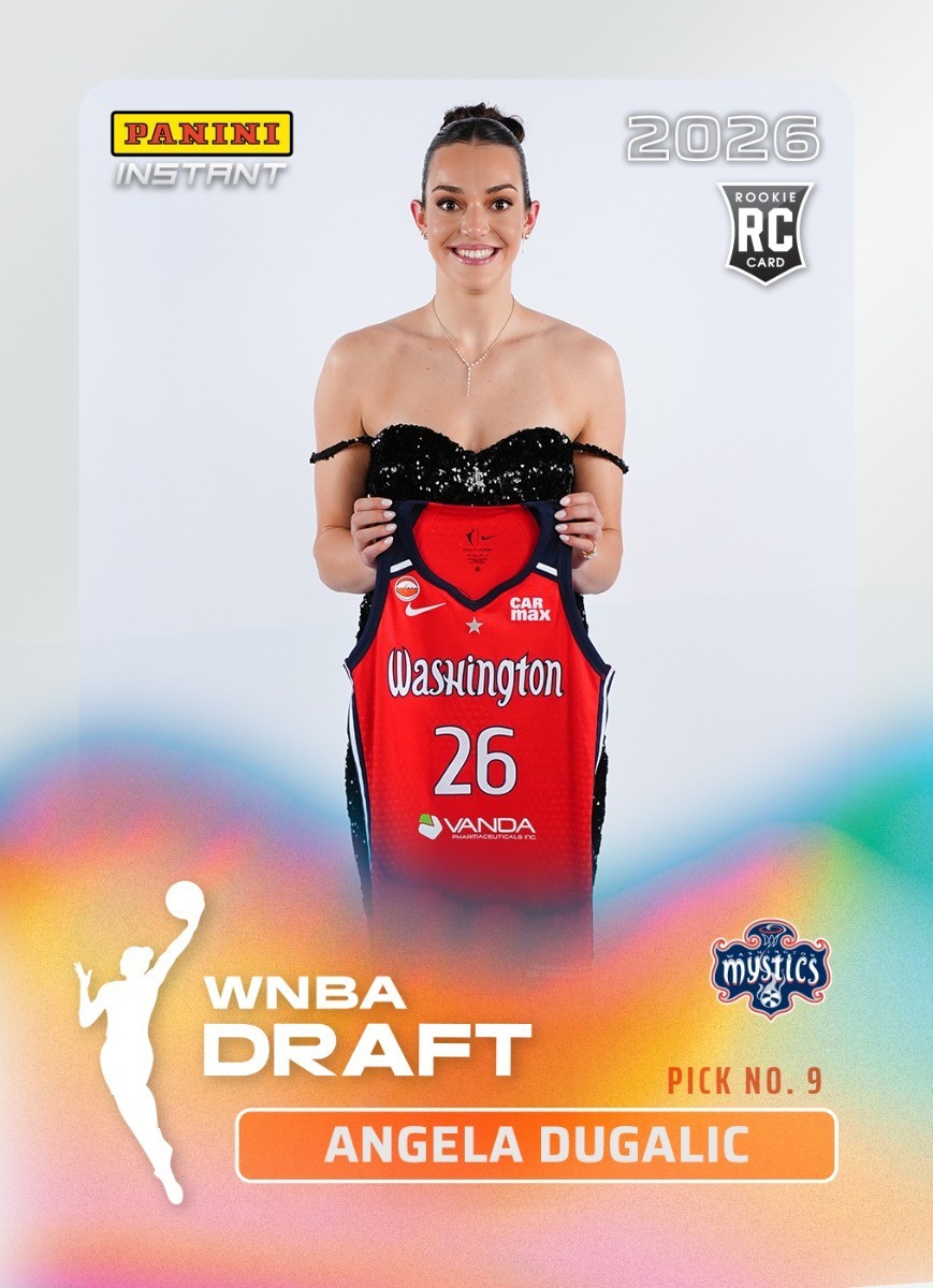 Angela Dugalic 2026 Panini Instant WNBA Draft Night #3 RC Mystics Presale