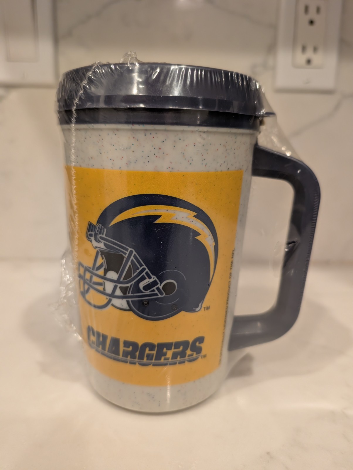 Aladdin Travel Mug Cup 7-11 NFL San Diego Chargers Los Angeles 20oz 7 Eleven NFL