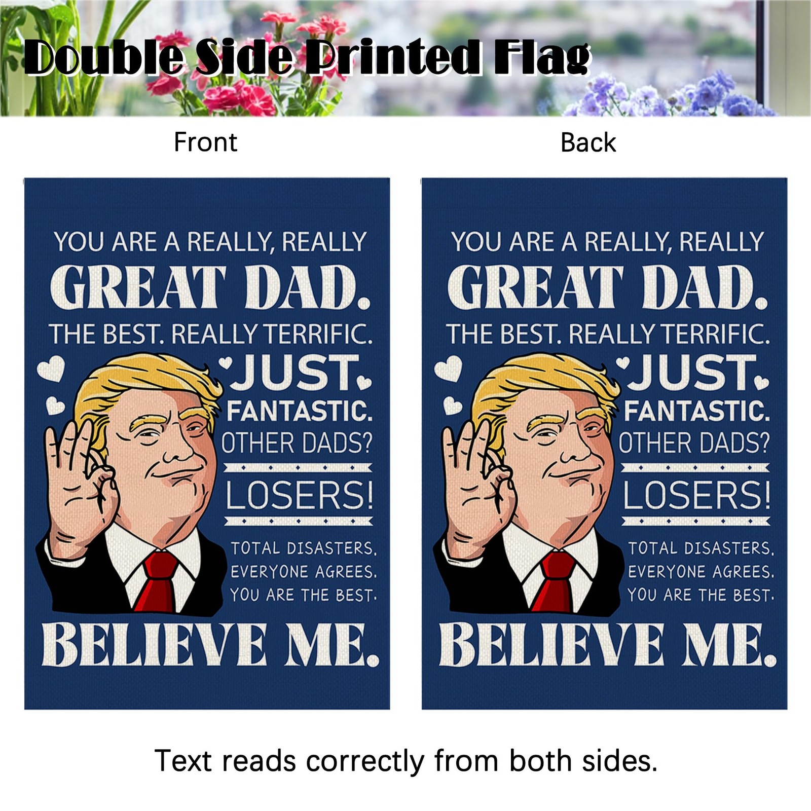 Fathers Day Decorations Happy Father’s Day Garden Flag Best Dad Banner Fathers