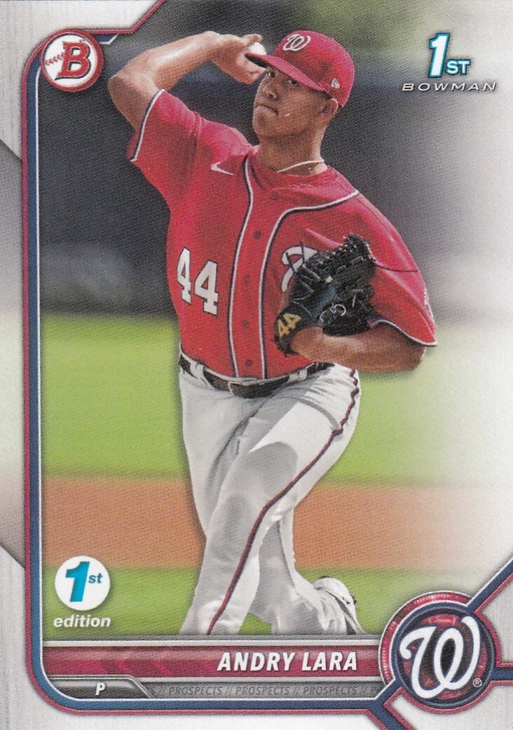 ANDRY LARA BOWMAN 1ST EDITION PROSPECTS 1ST ROOKIE RC NATIONALS #BPPF-70 2022 22