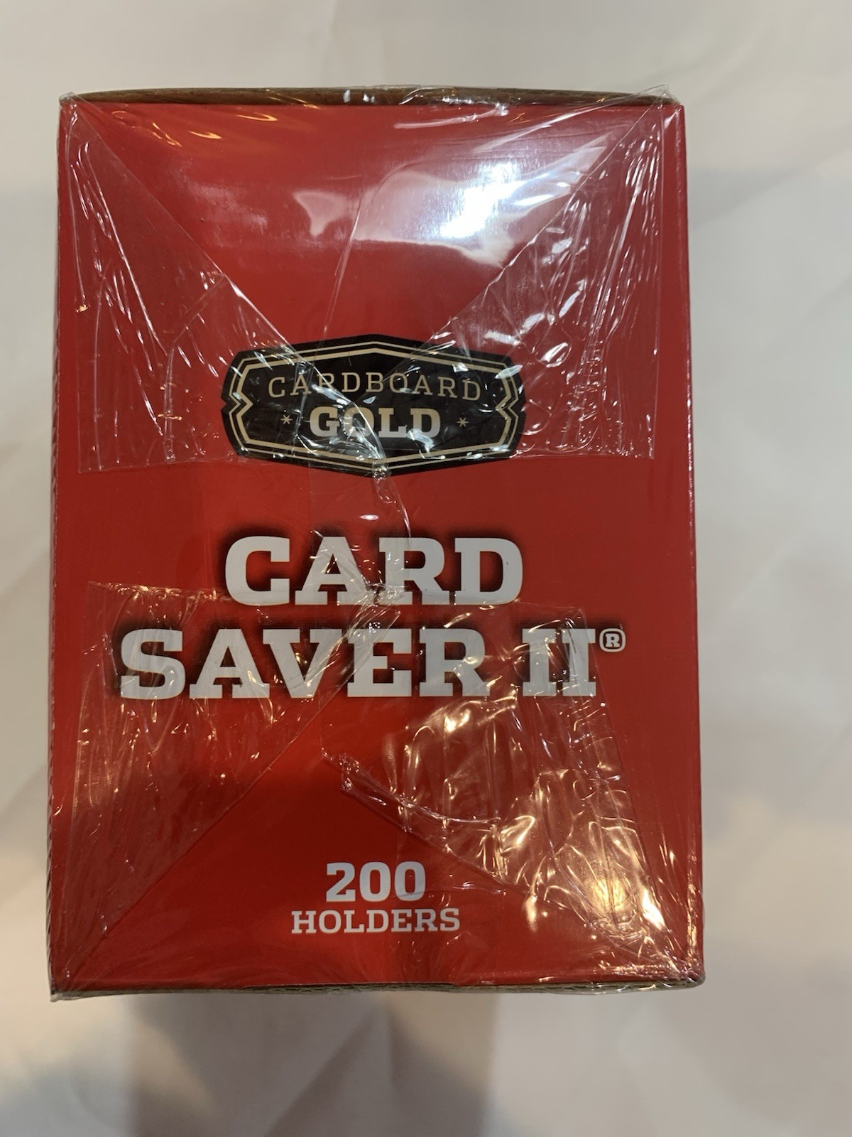 200 Cardboard Gold Saver 2/11 Top Load Semi Rigid Baseball Trading Card Holders