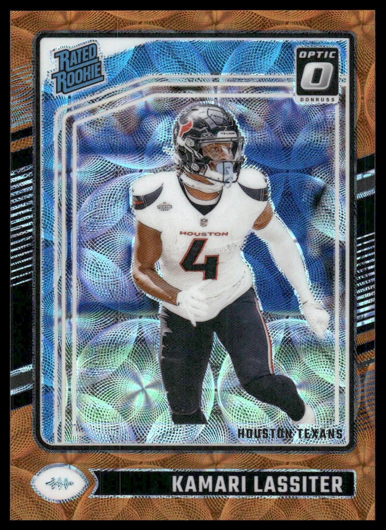 Kamari Lassiter Rookie /79 2024 Donruss Optic #261 Orange Scope Houston Texans