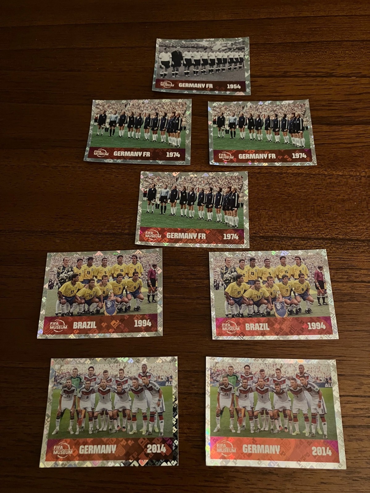Panini World Cup 2026 Stickers, Fifa Museum Foil Stickers, Germany & Brazil