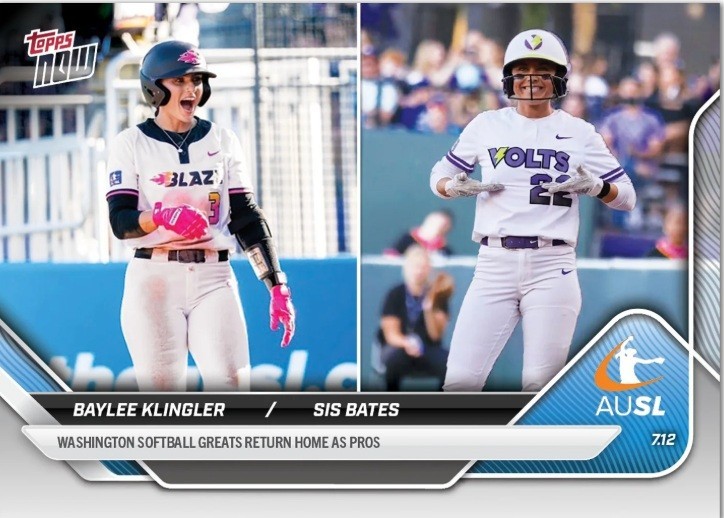 Baylee Klingler / Sis Bates Washington – 2025 AUSL Topps NOW – Card 18 Presale