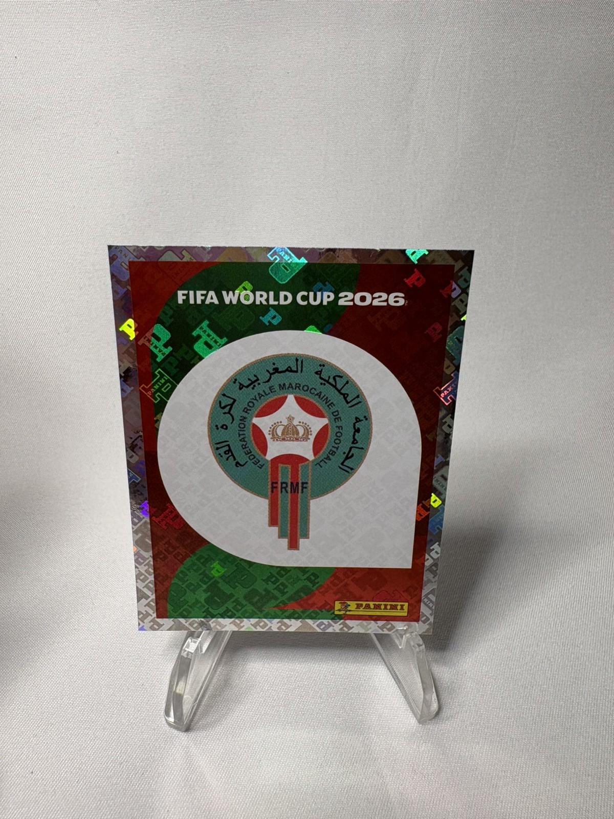MOROCCO 2026 Panini FIFA World Cup Sticker FOIL Team Emblem #MAR1