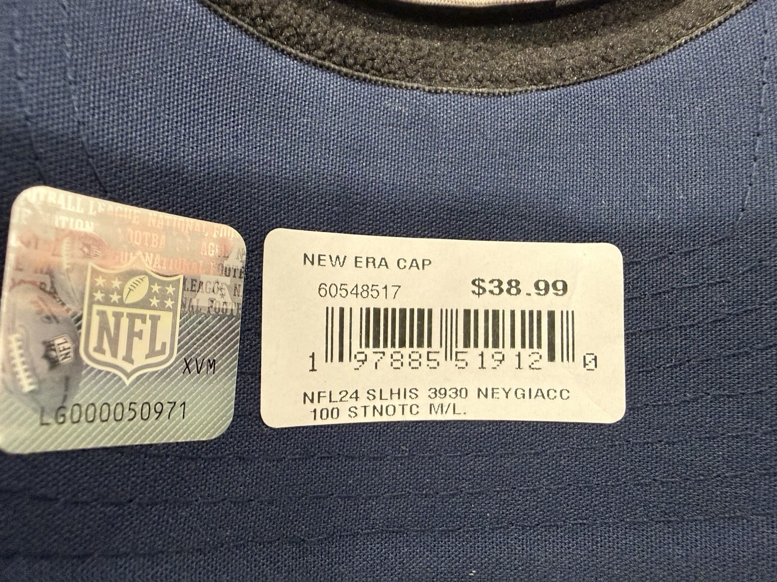 New Era New York Giants Sideline 100 Seasons Historic Stone/Navy 39THIRTY, M/L