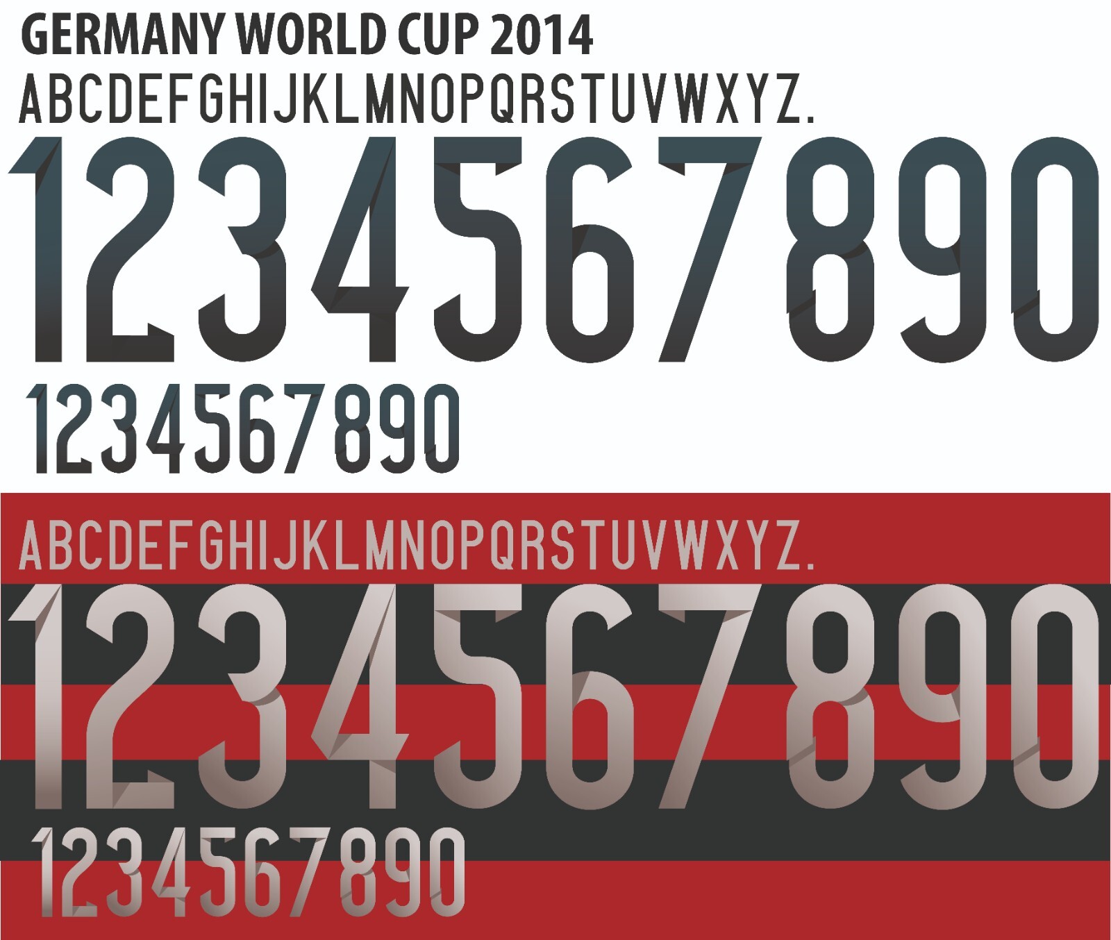 Name&Number Set For Germany World Cup 2014 National Home/Away Football Soccer