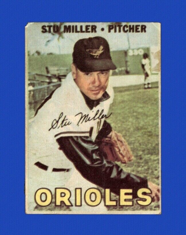 VENEZUELAN STU MILLER 1967 VENEZUELA TOPPS #229 LOW GRADE ALBUM RESCUE TPHLC-345
