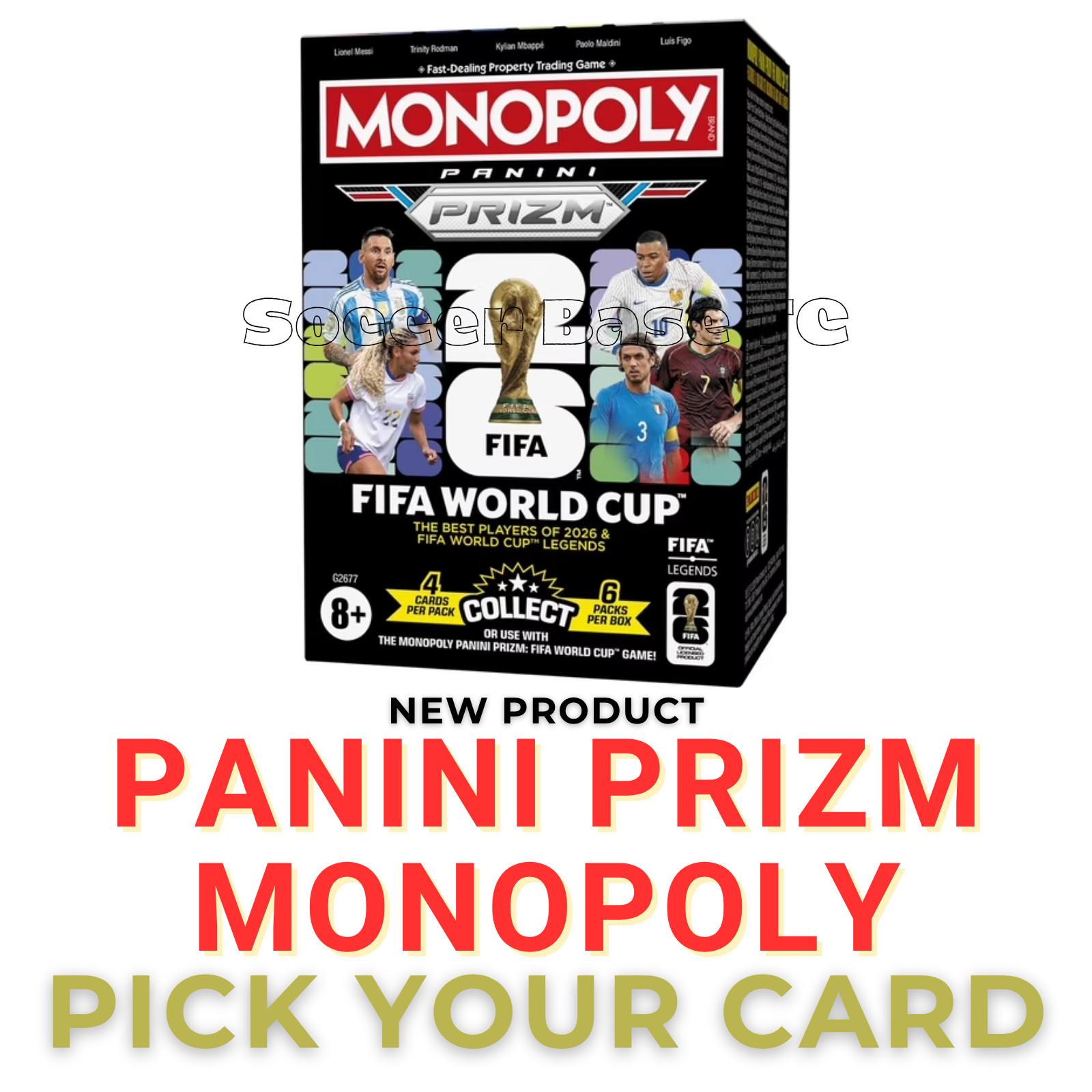 2026 Panini Prizm Monopoly World Cup – Pick Your Card 1-100 COMPLETE YOUR SET