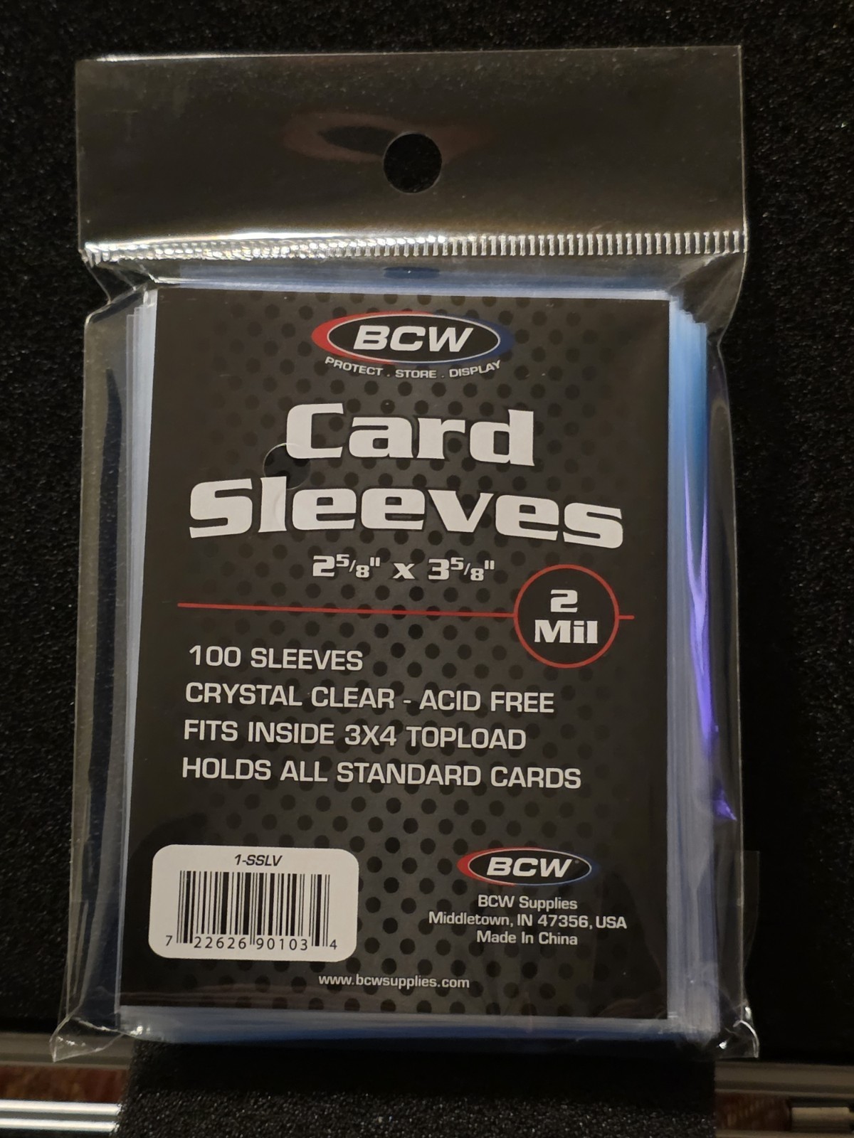 BCW Baseball Trading Card Sleeves – 1-SSLV