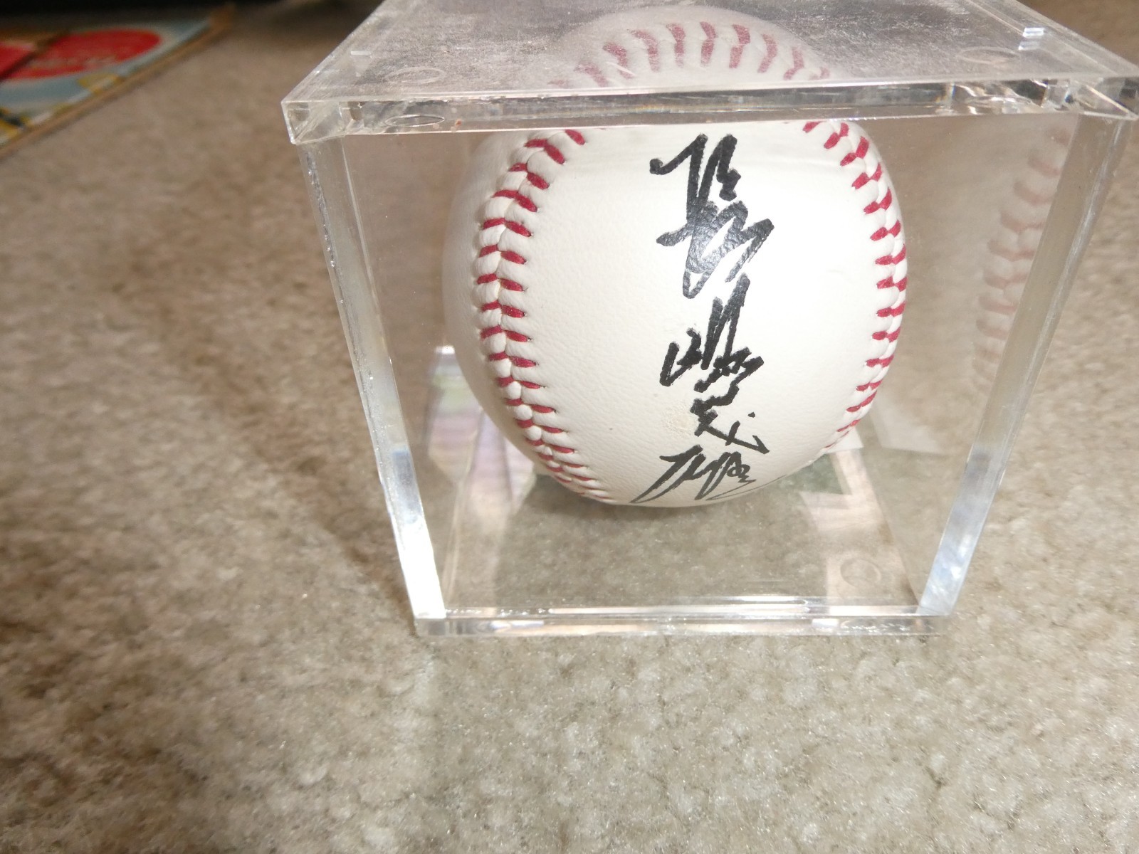 Unknown Signed Japan Tokyo Yomiuri Giants Baseball Ball with Plastic Case