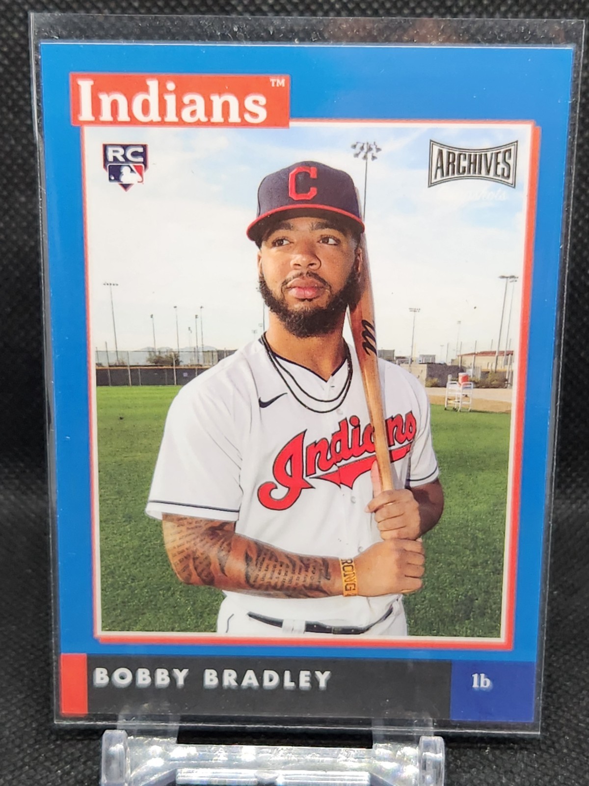 2020 Topps Archives Snapshots Blue /50 Bobby Bradley #AS-BBR Rookie RC
