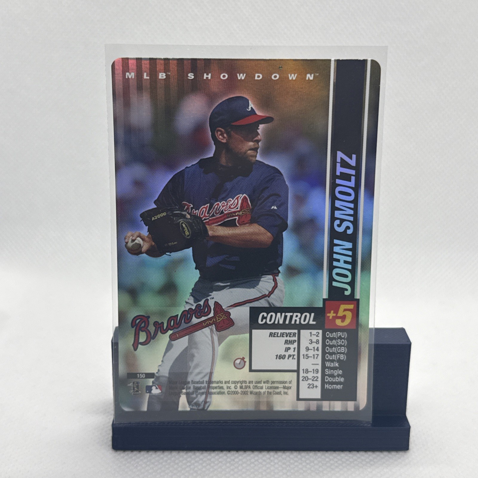 2002 MLB Showdown John Smoltz Foil 150 Wizards of the Coast NM Trading Deadline