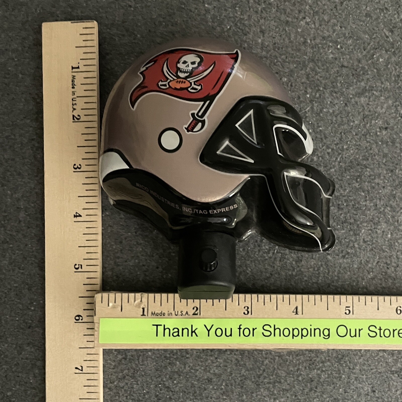 Tampa Bay Bucs Buccaneers Nightlight Football Helmet Shaped NFL 5 Inches
