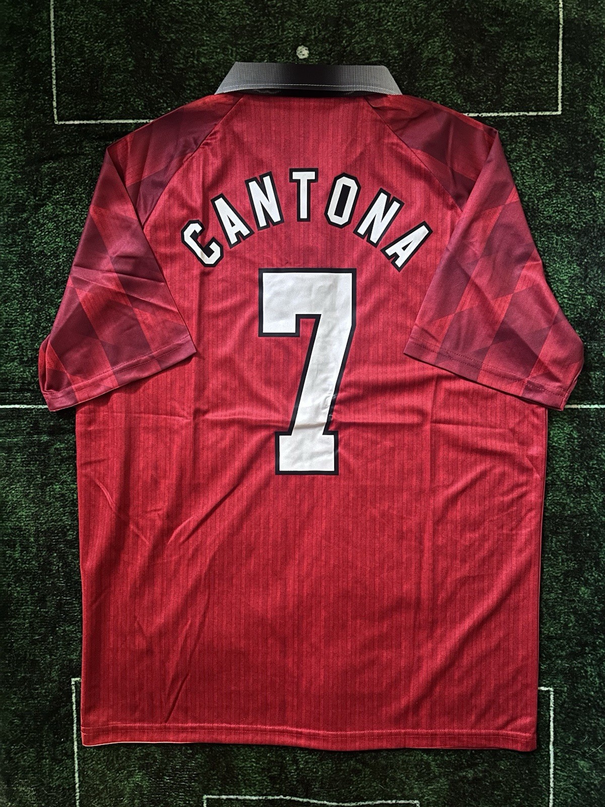 Eric Cantona Manchester United 96/97 Retro Umbro Soccer Jersey Player Fit XL #7
