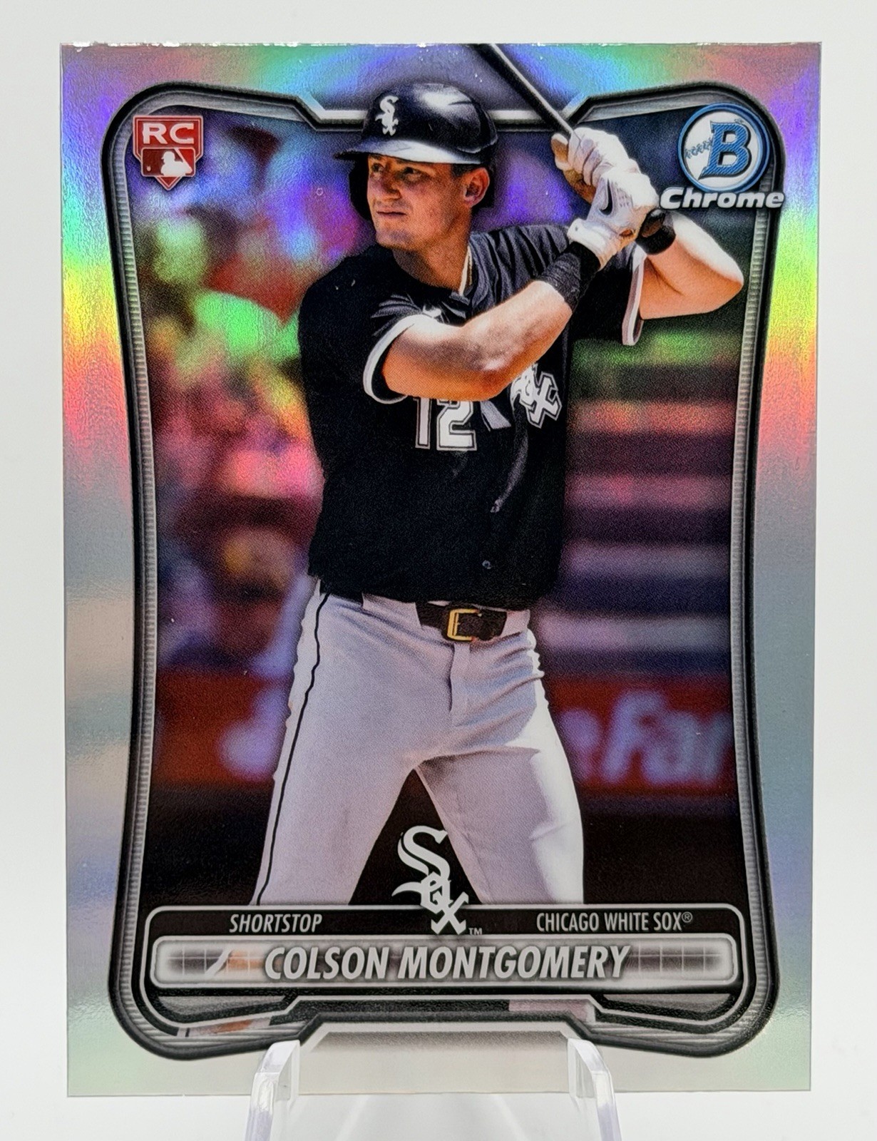 2026 Bowman COLSON MONTGOMERY Red RC Variation Refractor #68 White Sox Rookie