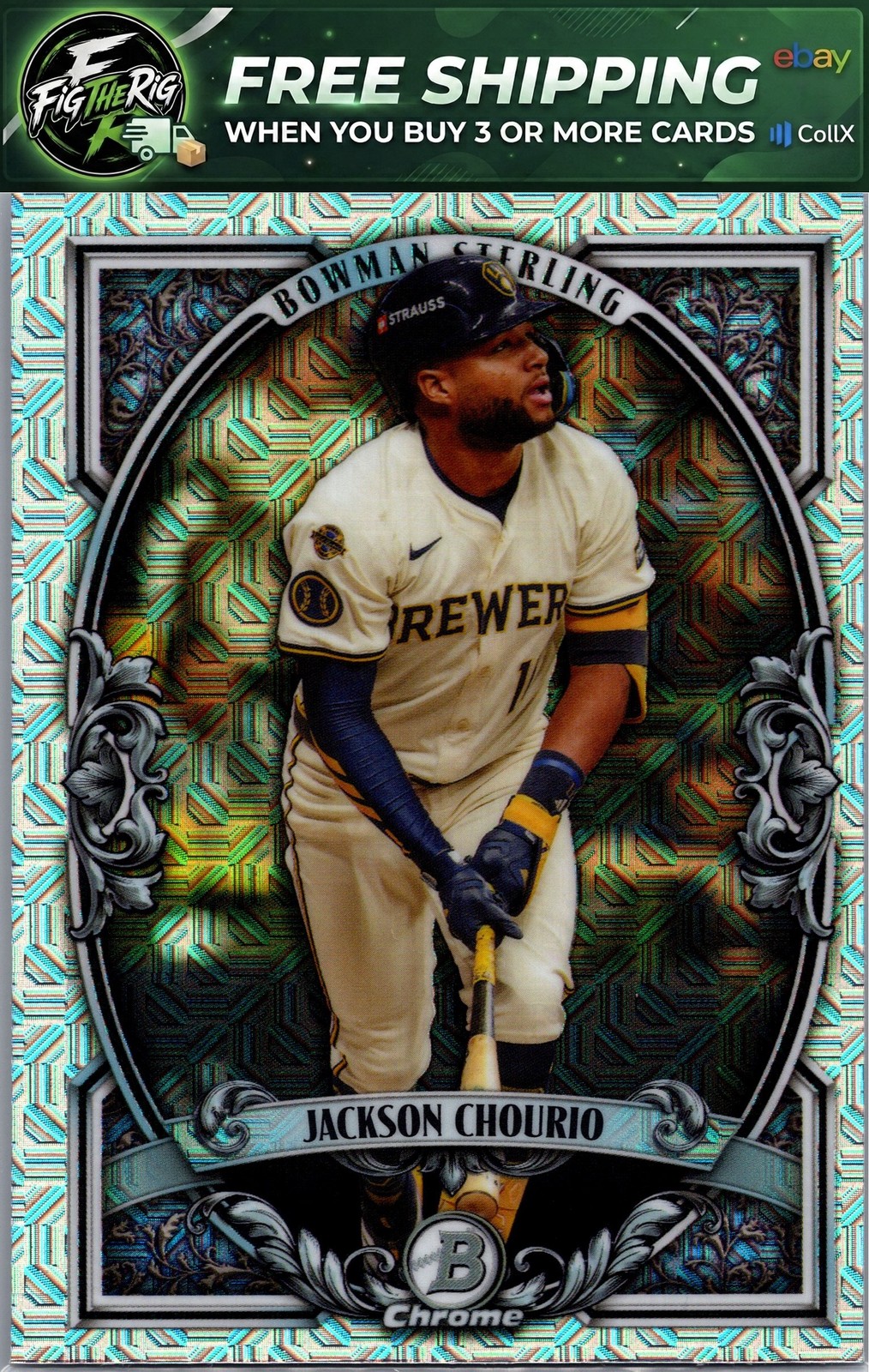 2026 Bowman #BST-1 Jackson Chourio Bowman Sterling Mojo Refractors