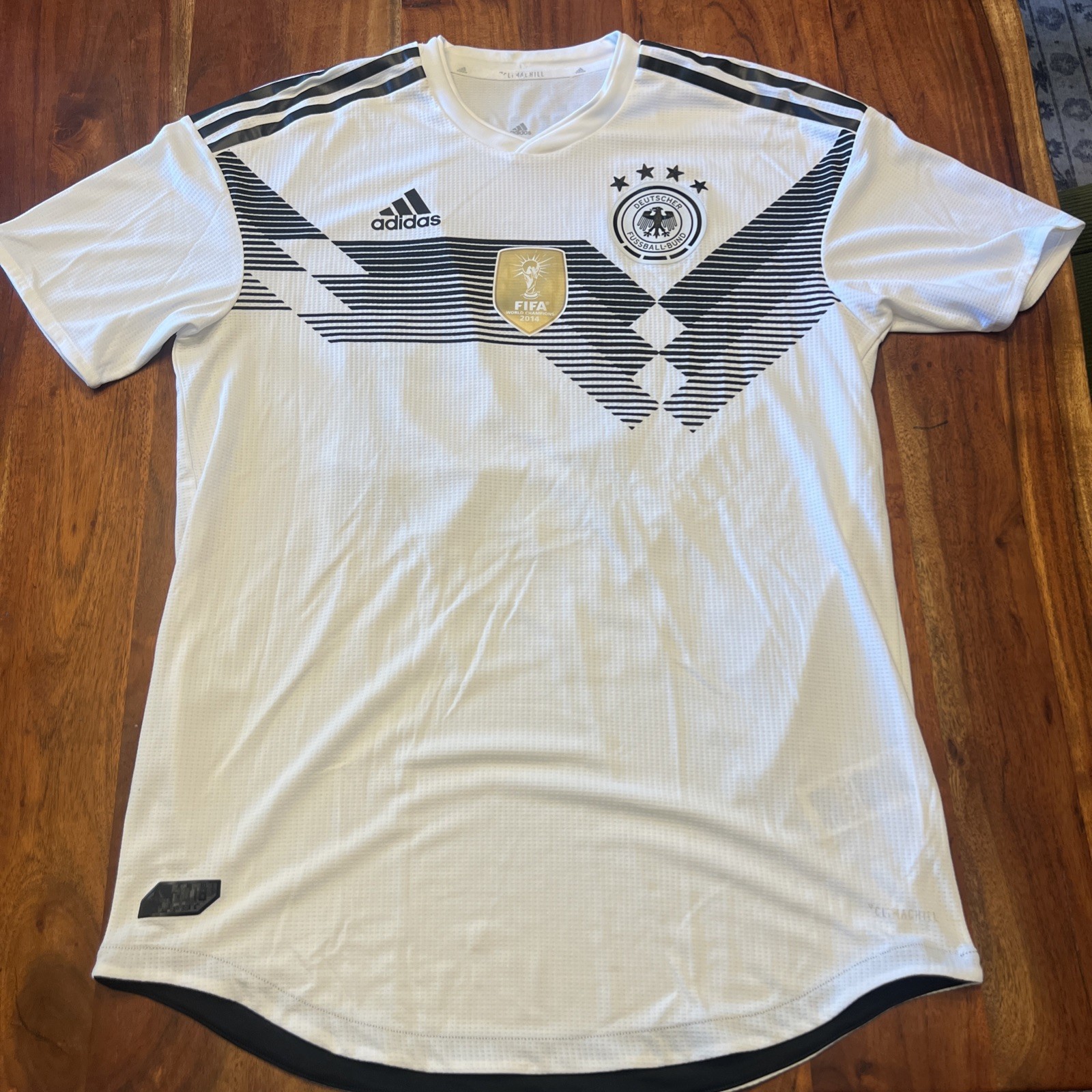 Germany 2018 Home Jersey #13 MULLER Adidas White Shirt Size L Soccer Football